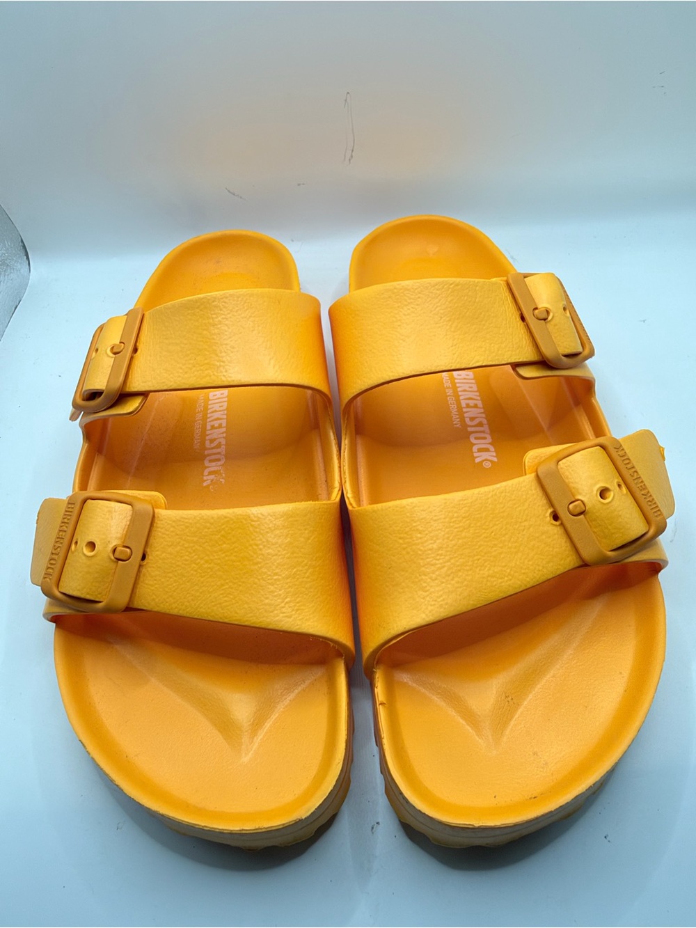 Birkenstock Orange EVA Two-Strap Sandals